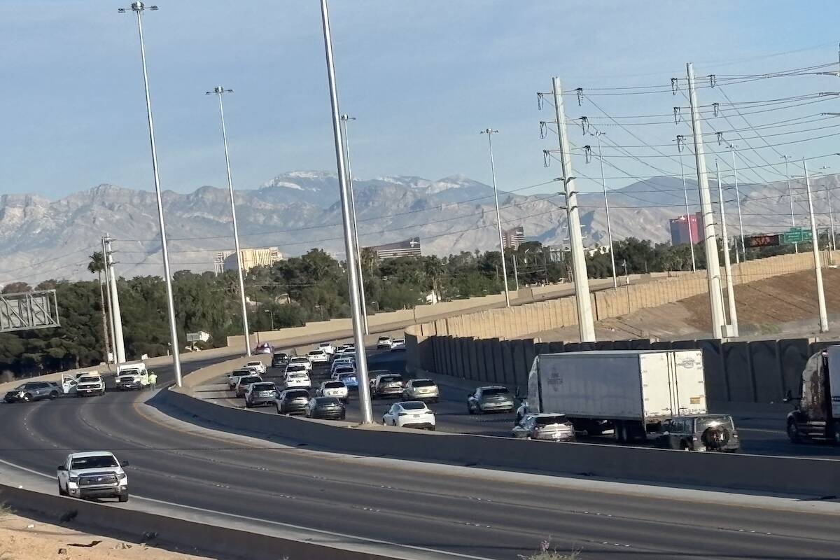 Motorcyclist killed in crash on Las Vegas freeway
