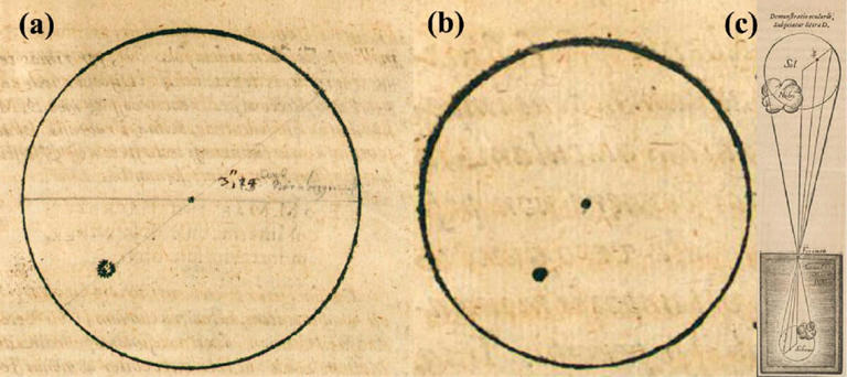 Scientists have discovered a detail in Kepler’s 400-year-old sun sketch ...