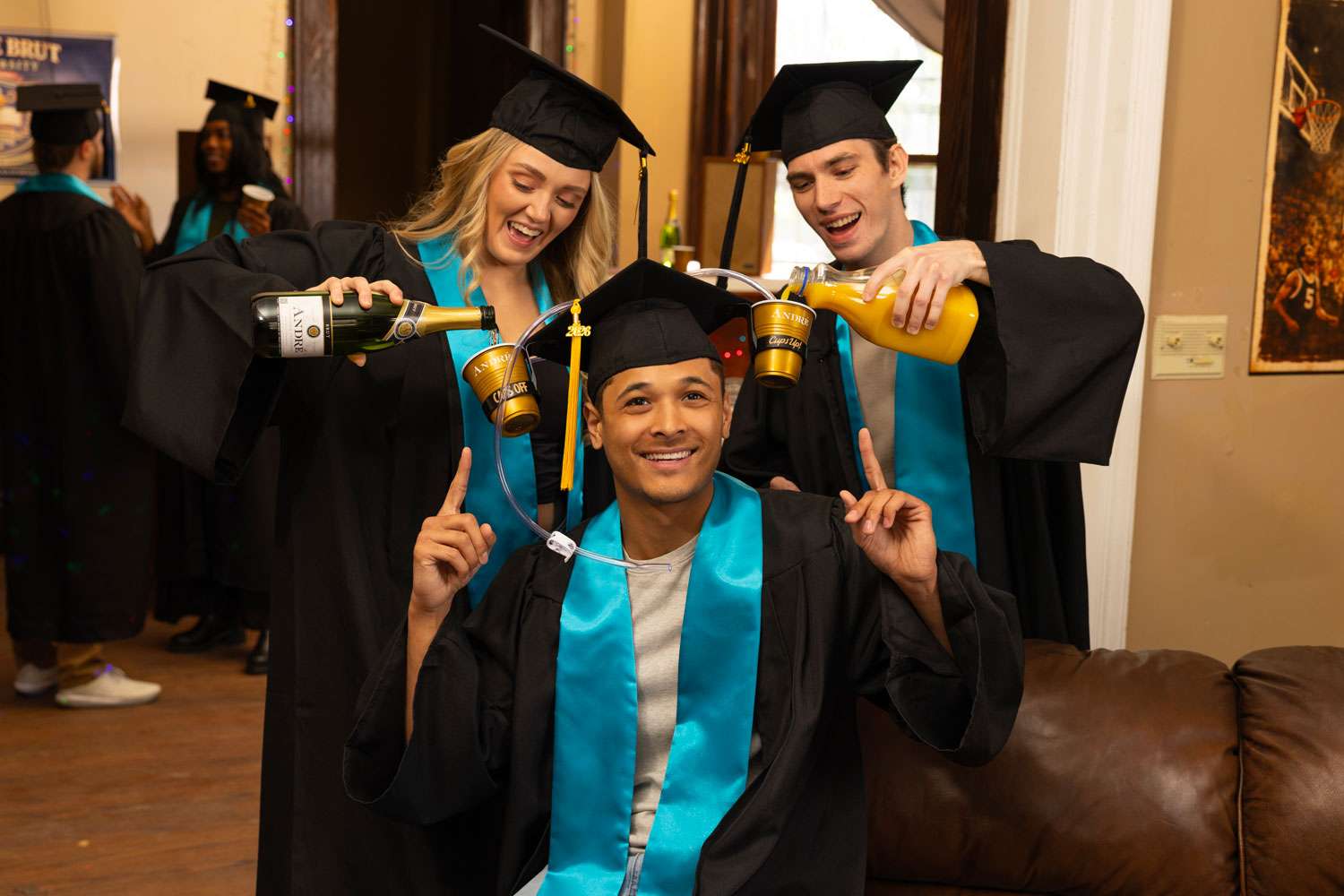 André California Champagne introduces drinkable graduation cap ...