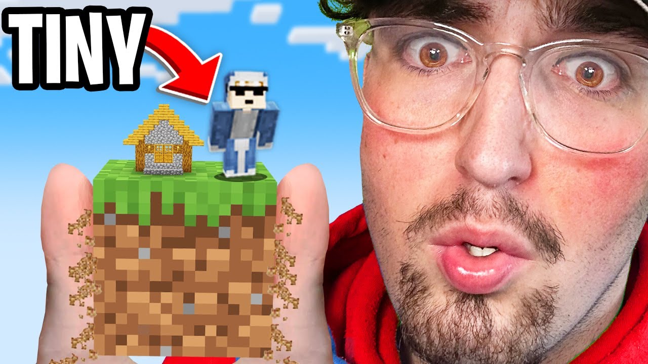 I fooled my friend by being tiny in Minecraft