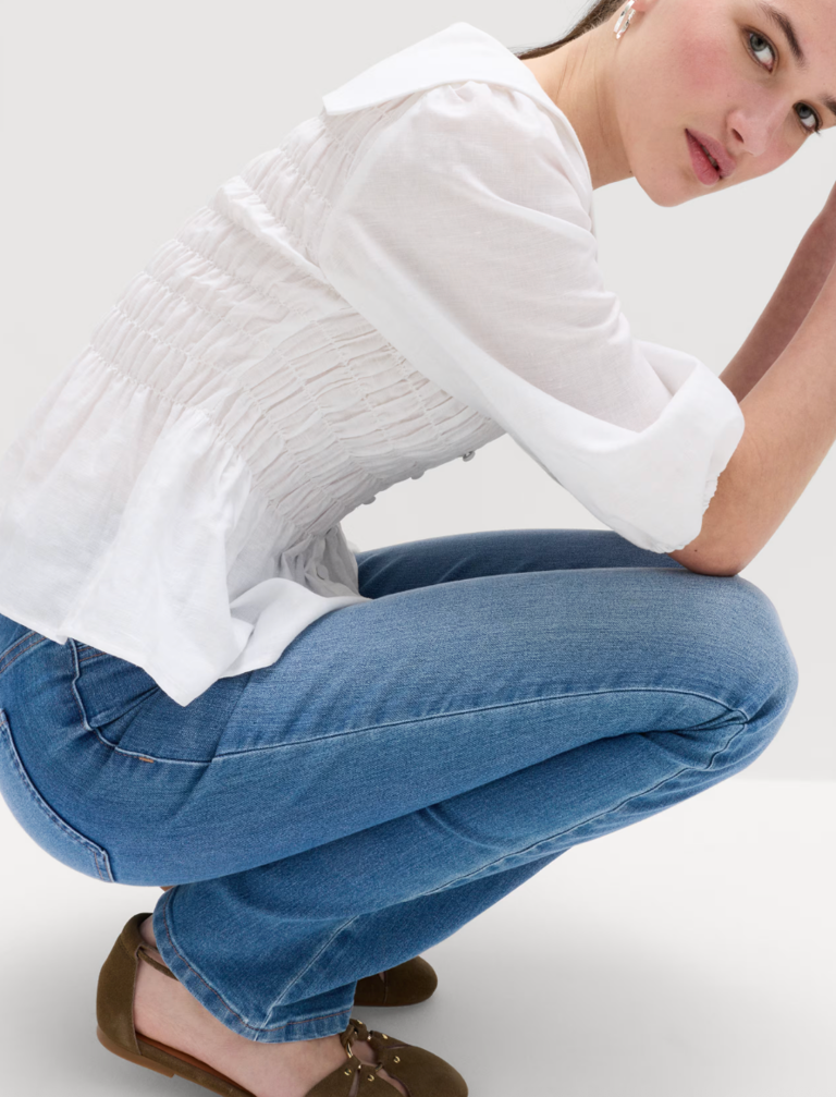 M&S's flared jeggings make chic denim comfy for everyday wear, and they ...