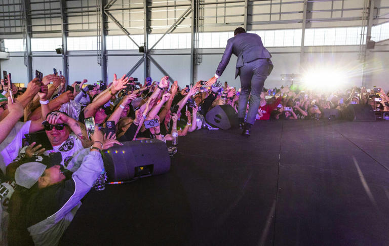 Fired-up Fernando Mendoza takes center stage to meet Raider Nation — photos
