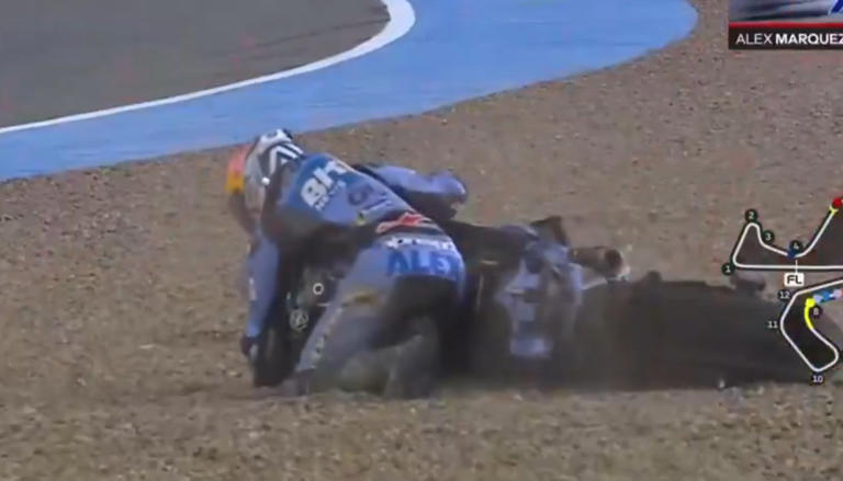 Alex Márquez y una caída en el peor momento en Jerez: "Hoy ha sido todo corazón. Quizás ha faltado un poquito de cabeza"