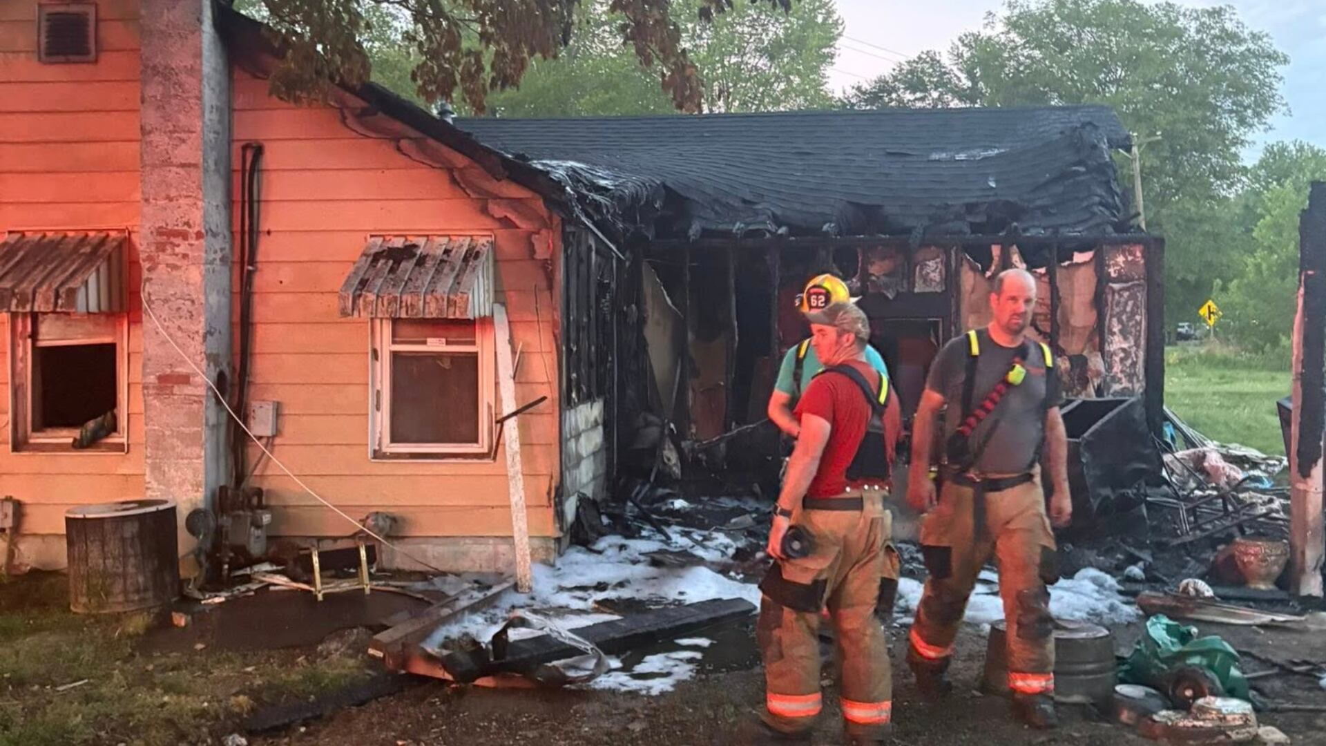 Crew respond to house fire Friday night in Spencer County