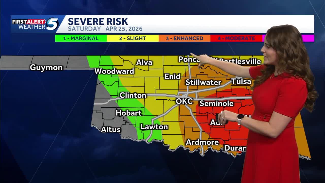 4-25-26: Severe weather likely across Oklahoma today