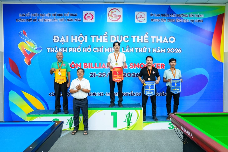 Lộ diện 5 nhà vô địch cuối cùng môn billiards và snooker Đại hội TDTT TP.HCM