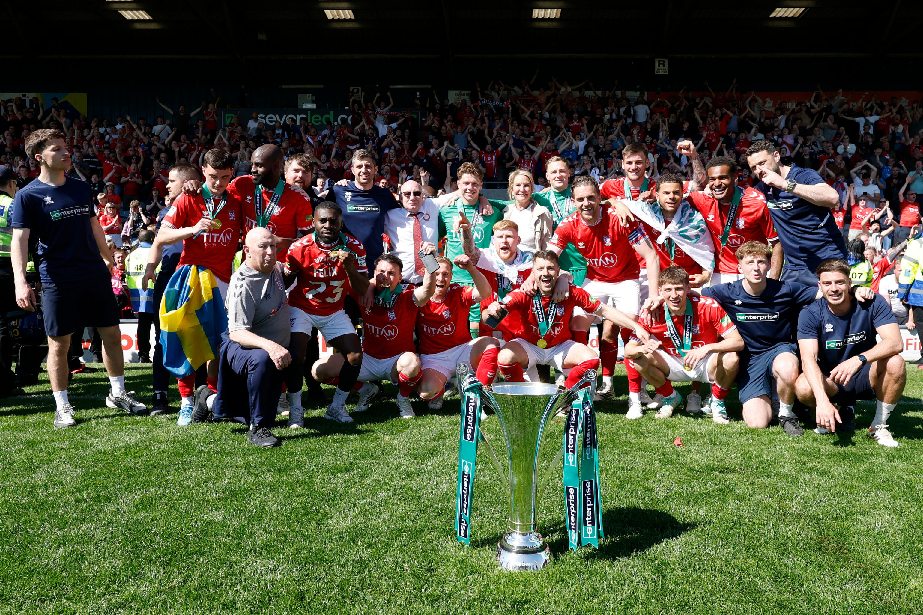 York wins promotion to English Football League after extraordinary late ...