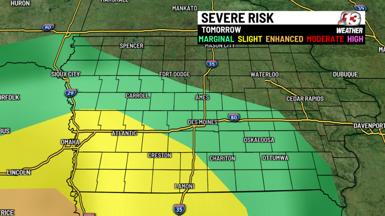 Sunday and Monday storms followed by cool, dry week in Iowa