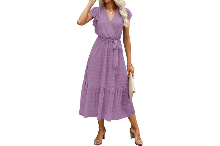 chinese dress ladies Kate Middleton Pink Pleated Swing Dress