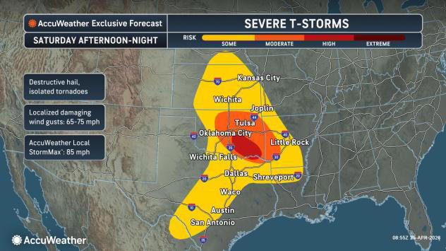 Severe weather outbreak, with threat of strong tornadoes, to intensify ...
