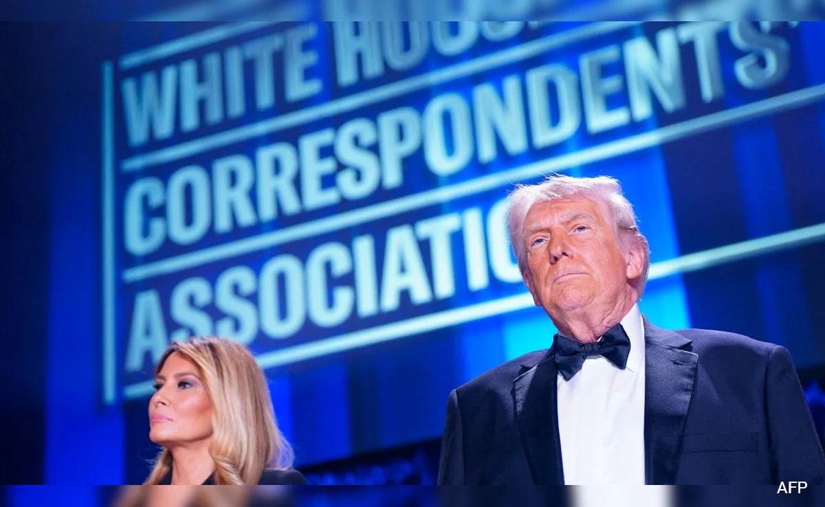 Video: Trump ducks for cover, then evacuated as shots heard at press dinner