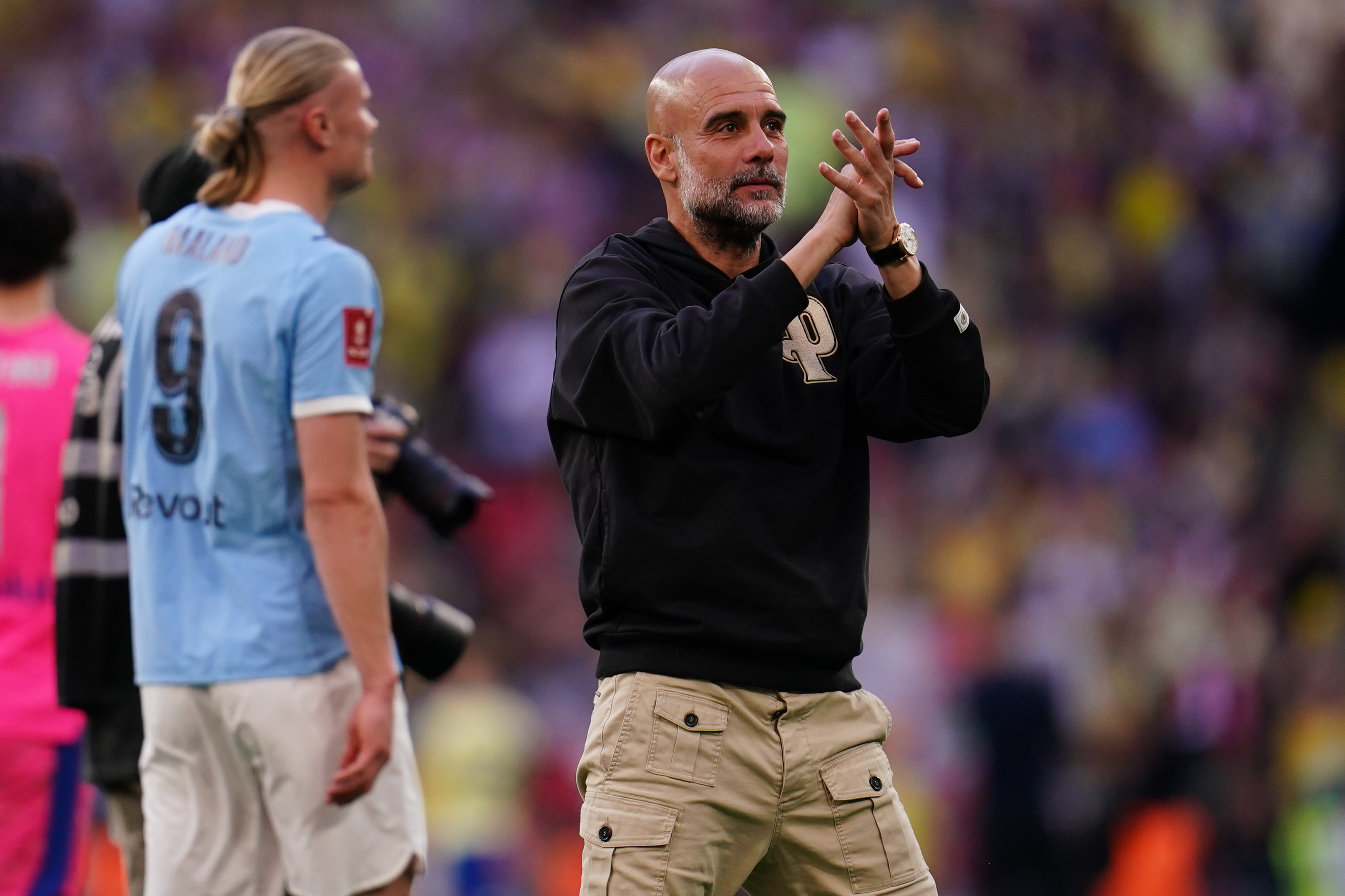 'Mister Wembley' Guardiola wil het nog niet over treble hebben