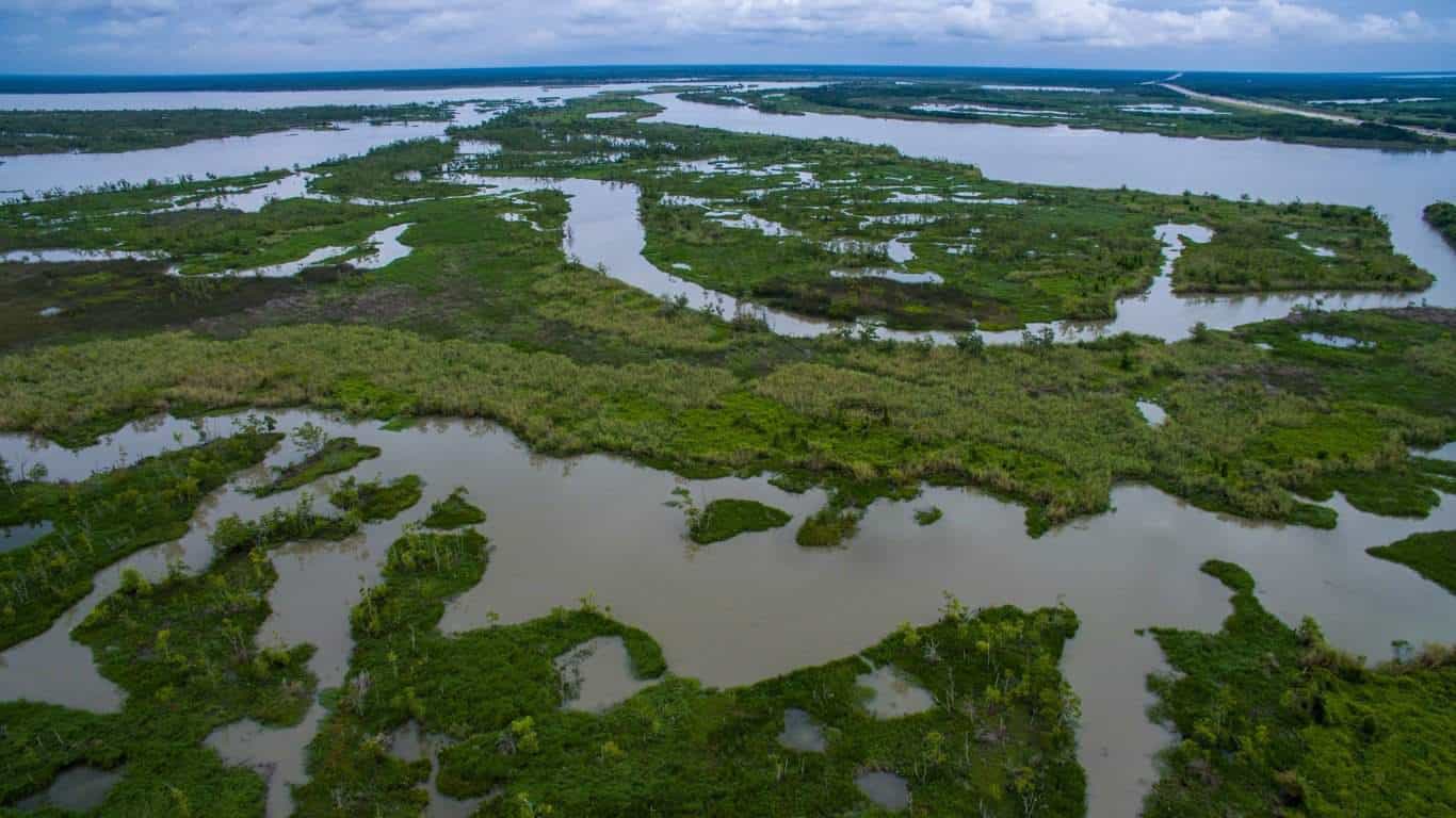 Places where quicksand is most likely to be found