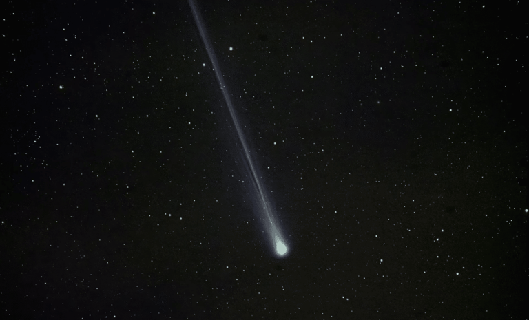 A rare comet is skimming past Earth this weekend, and you can spot it!