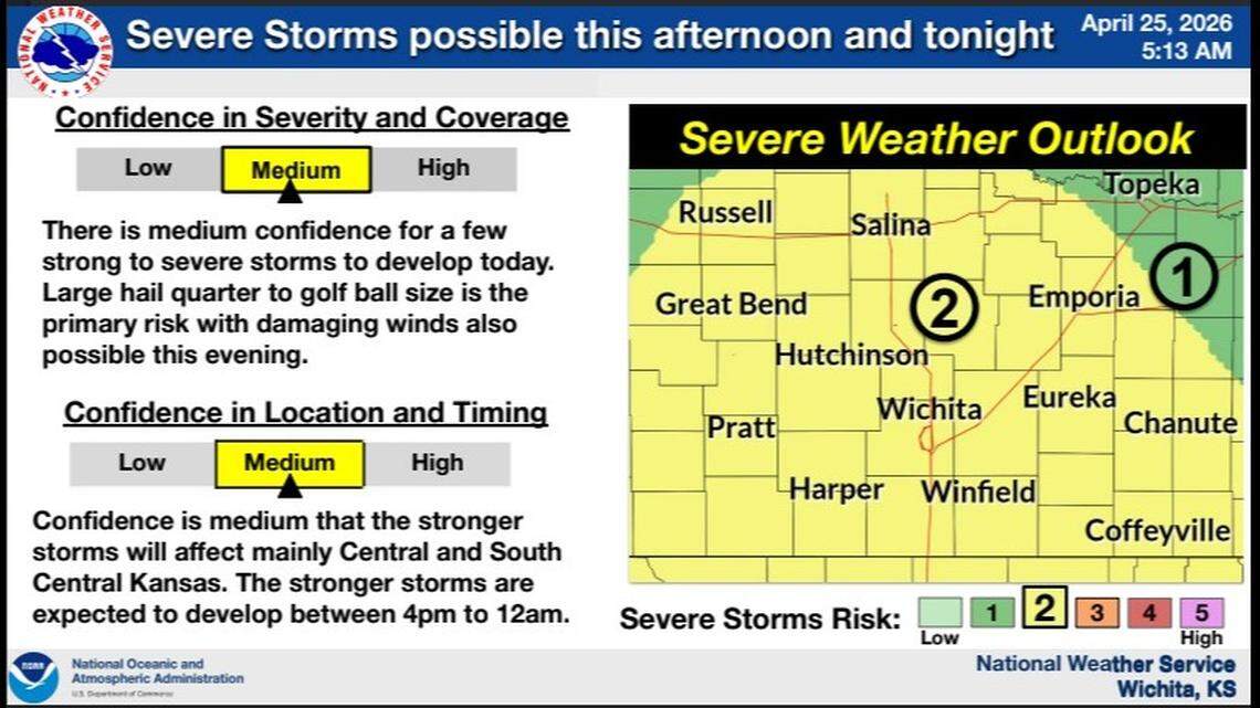 More severe weather possible in Wichita area this weekend. Here's when ...