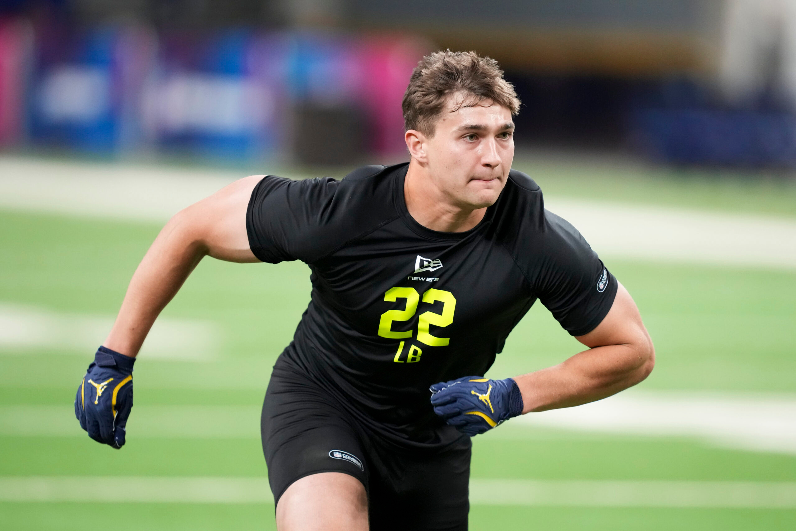 Detroit Lions select Michigan LB Jimmy Rolder No. 118 overall during ...