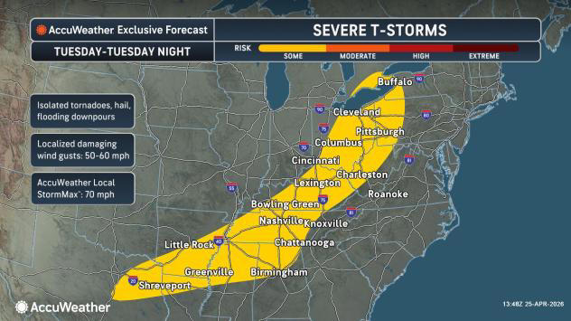 Severe weather outbreak, with threat of strong tornadoes, to intensify ...