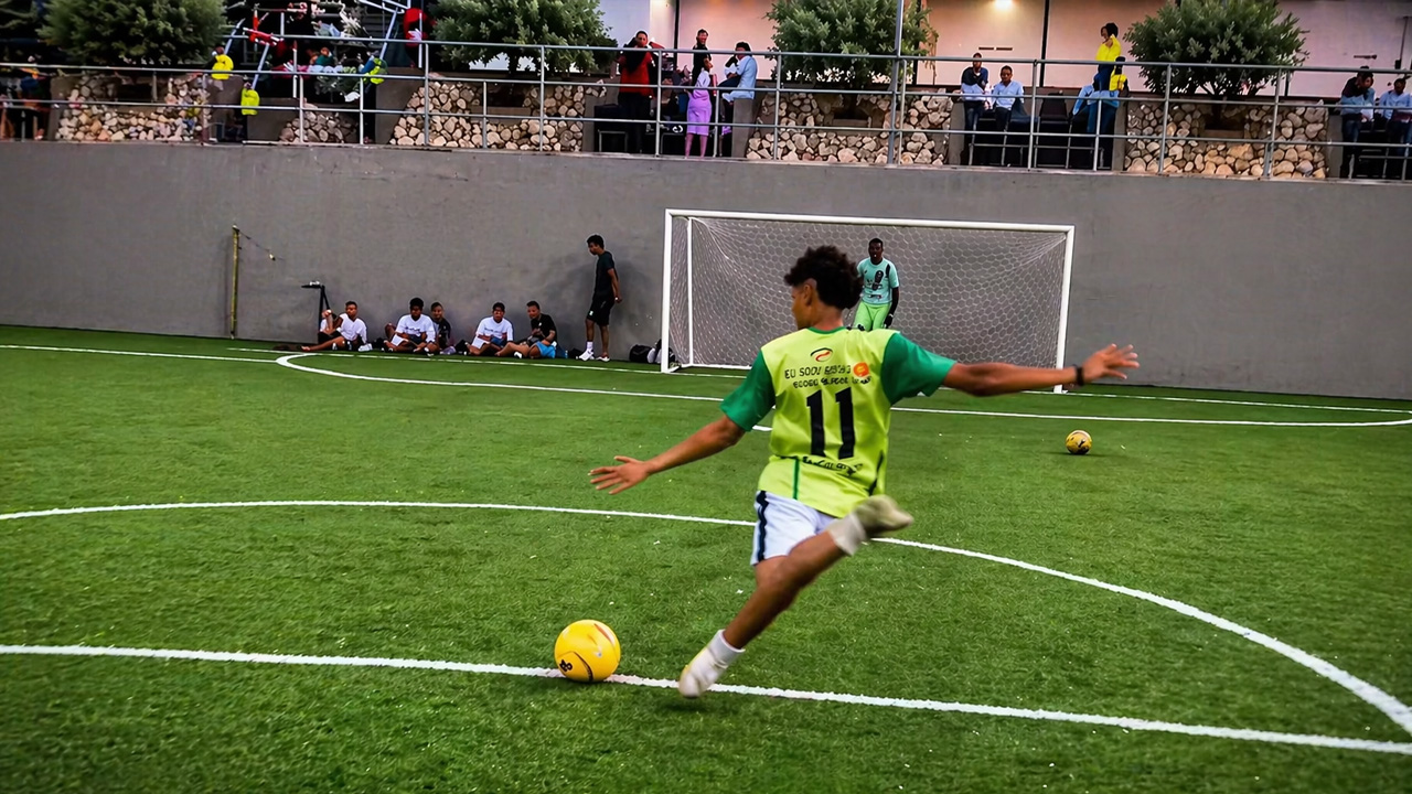 This Full-Powered Soccer Player's Kick Gone Wrong