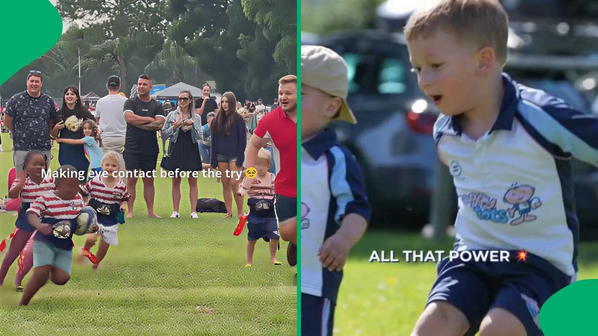 Mum, are you watching?: Durban North toddler playing rugby melts hearts ...