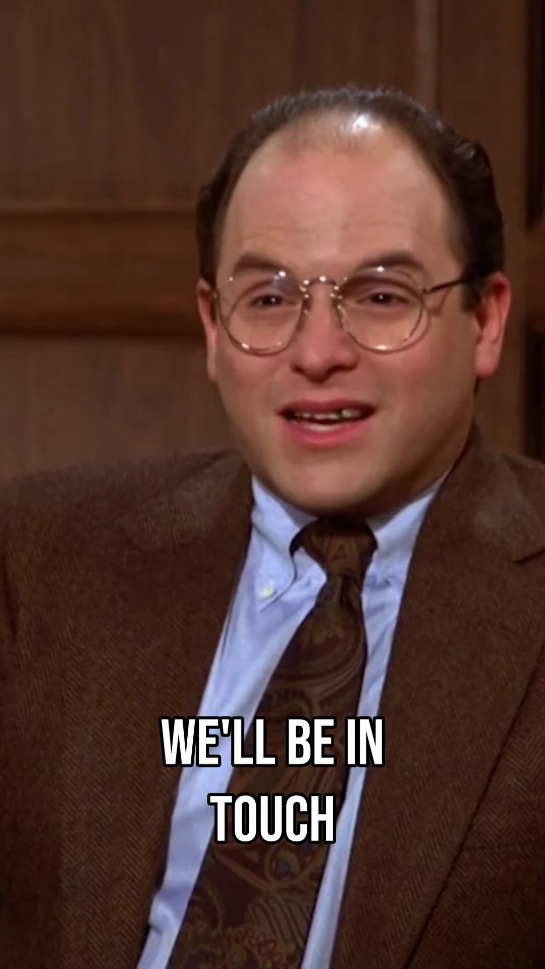 Spinach ruins George’s job interview on Seinfeld