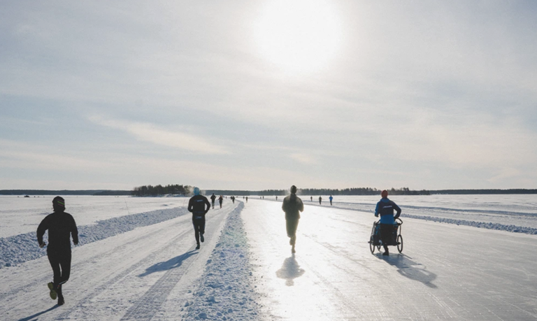 In Sweden, this marathon where you run across the frozen sea is one of ...