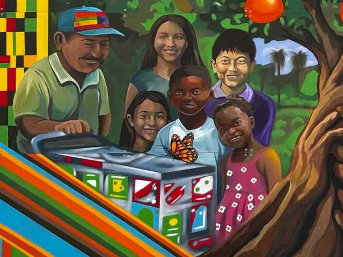 New mural celebrates labor, multicultural community around MacArthur Park