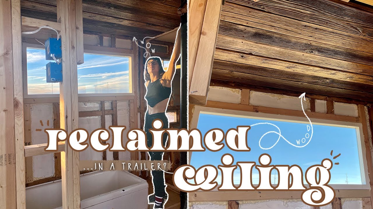 Transforming my trailer: The accent ceiling reveal