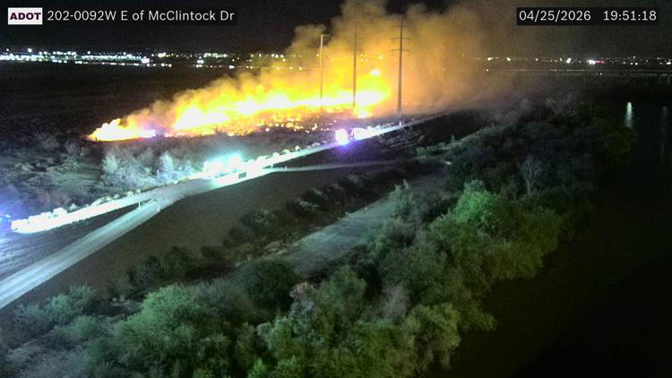 Fire breaks out near Loop 202 in Tempe