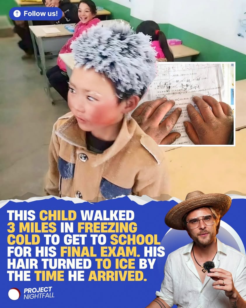 The ice boy who walked through frozen hell for his future