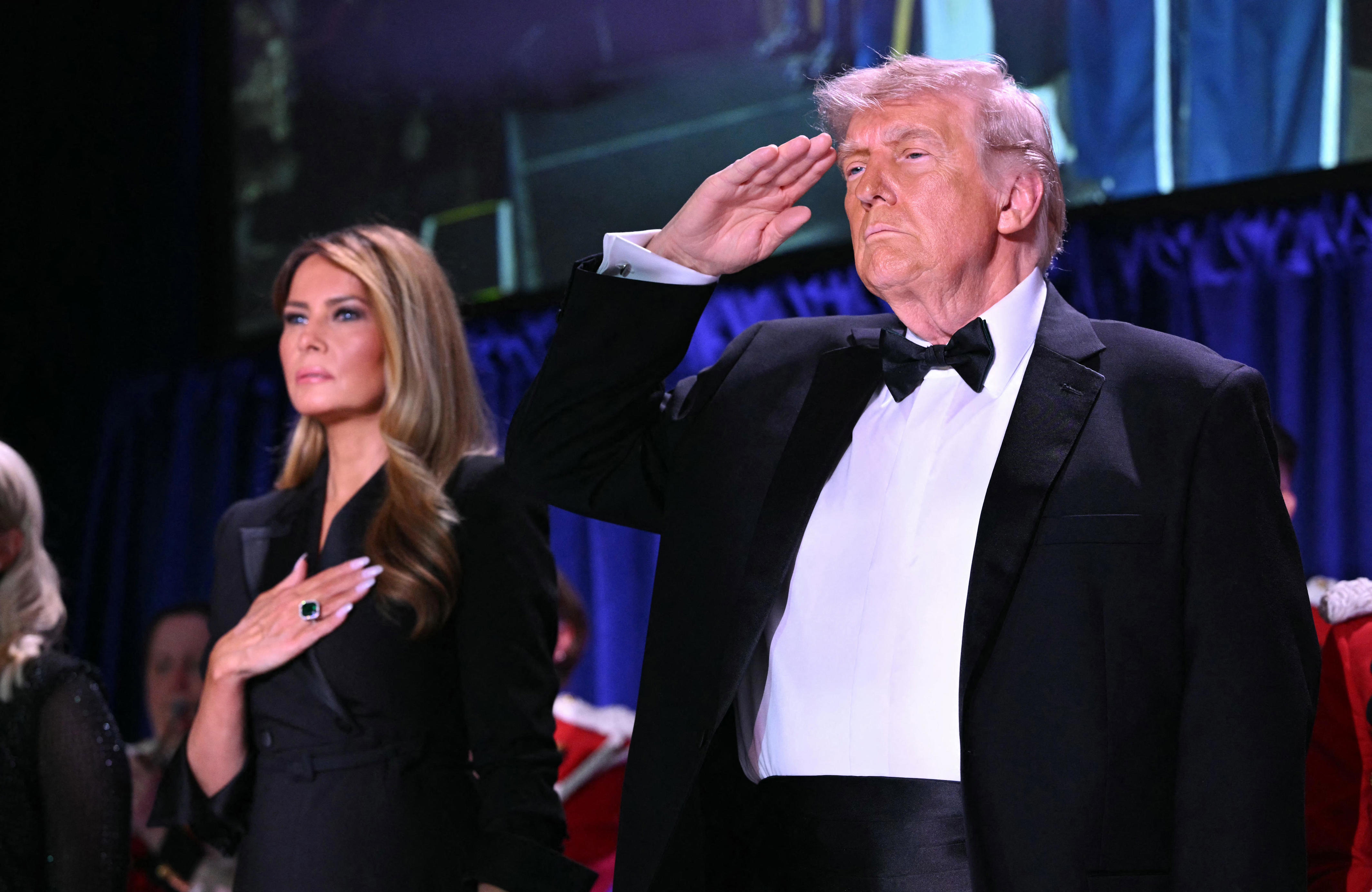 First lady Melania Trump and President Donald Trump attend the White House Correspondents' Dinner at the Washington Hilton in Washington, DC, on April 25, 2026.