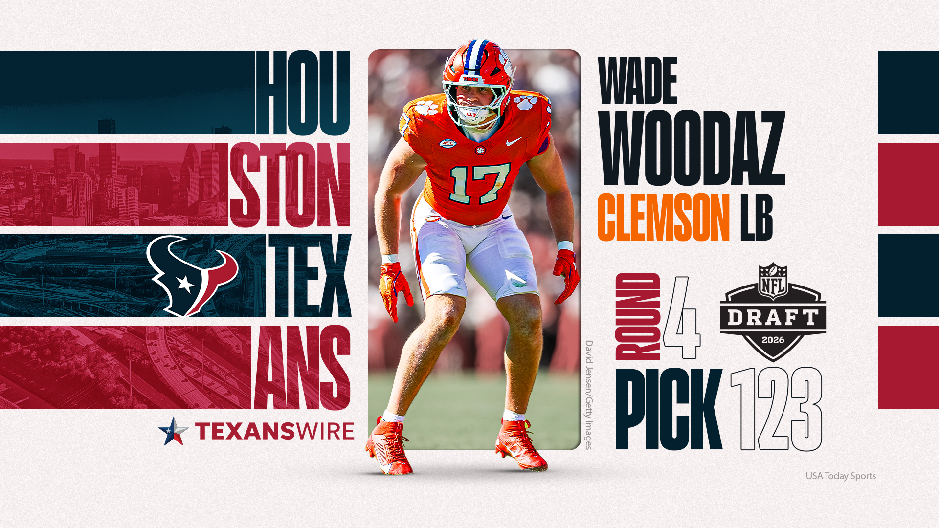 Breakdown and analysis of new Texans rookie LB Wade Woodaz