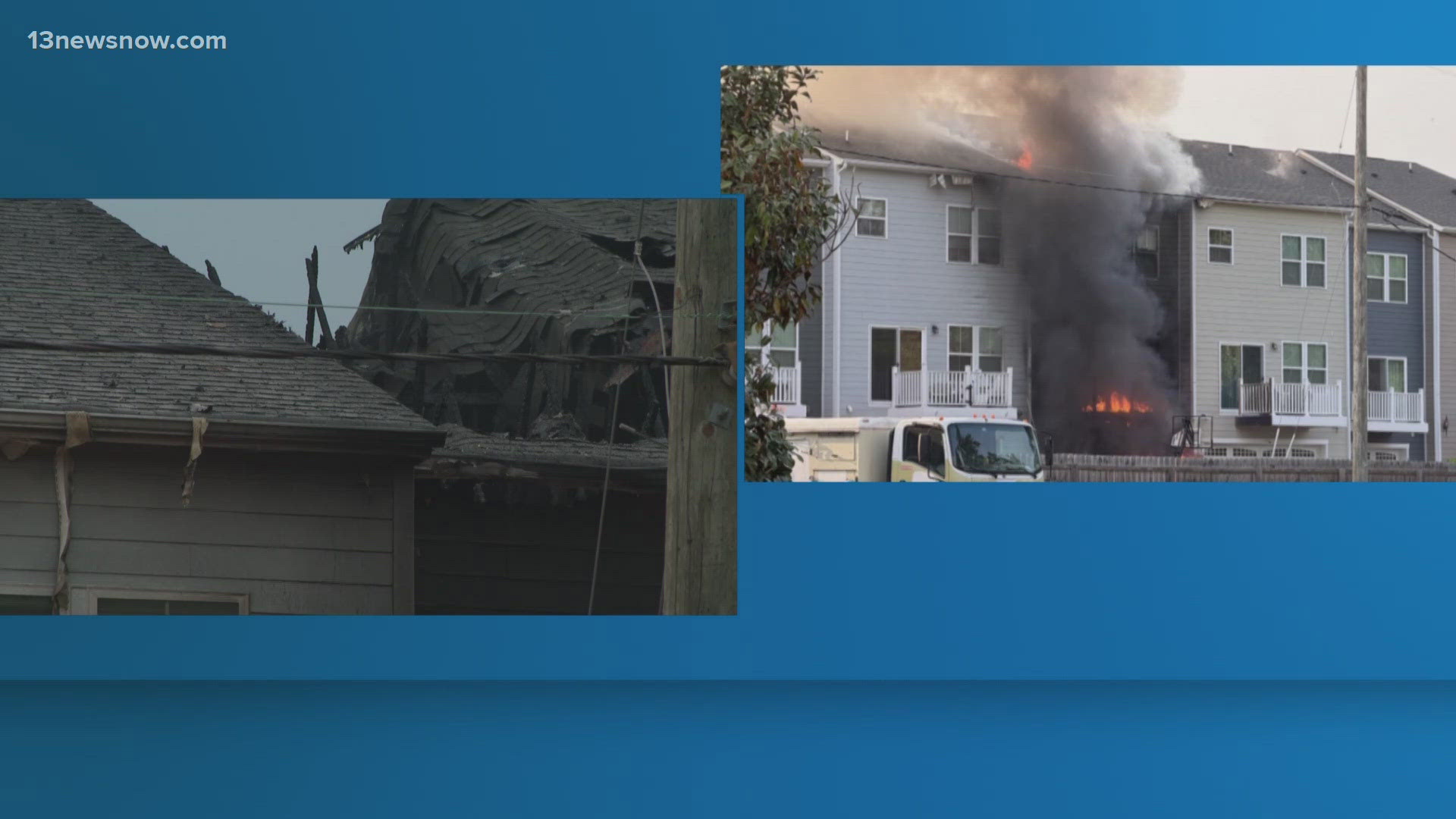 3 families displaced after Chesapeake fire on Saturday evening
