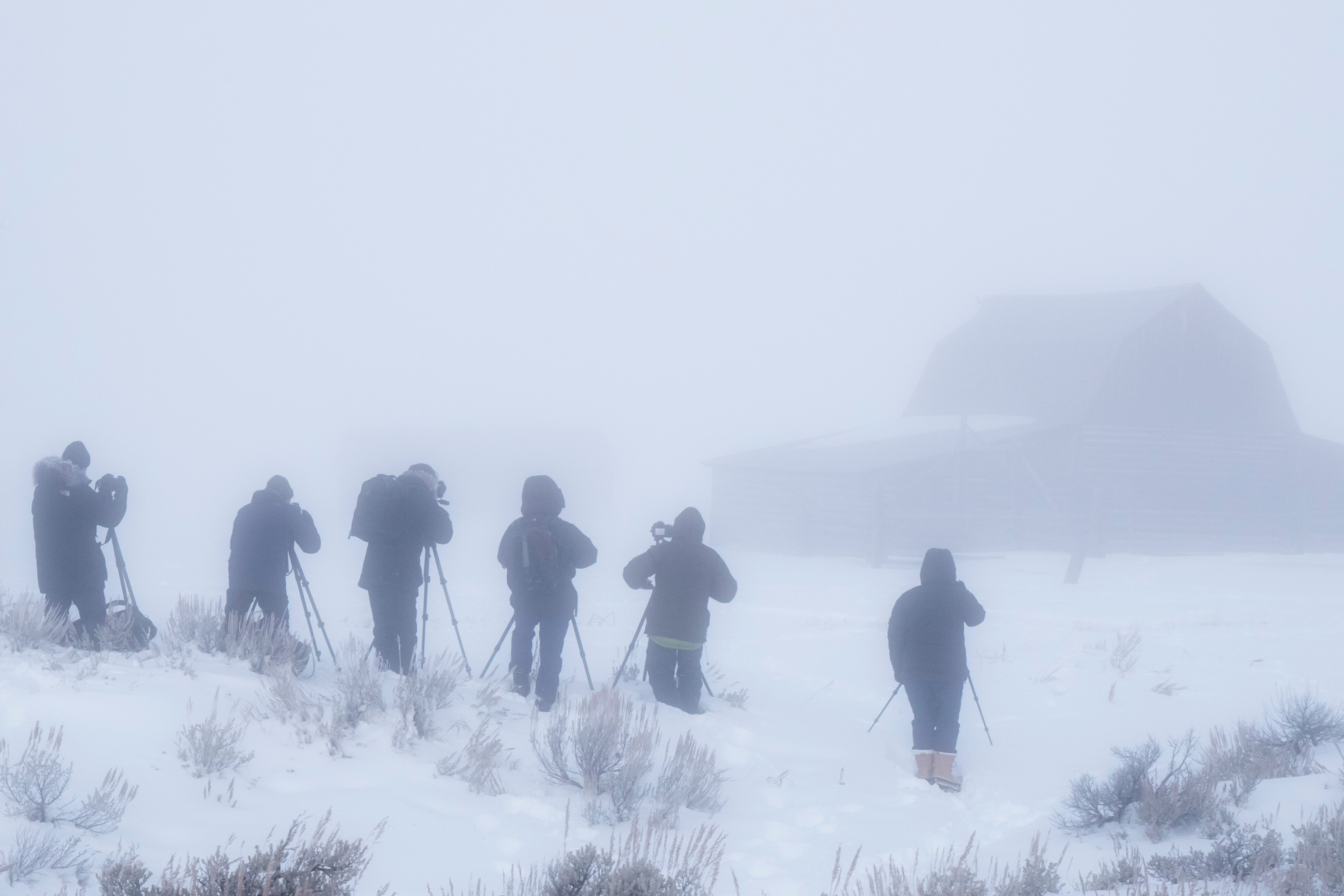 Extreme cold in Jackson, Wyoming.