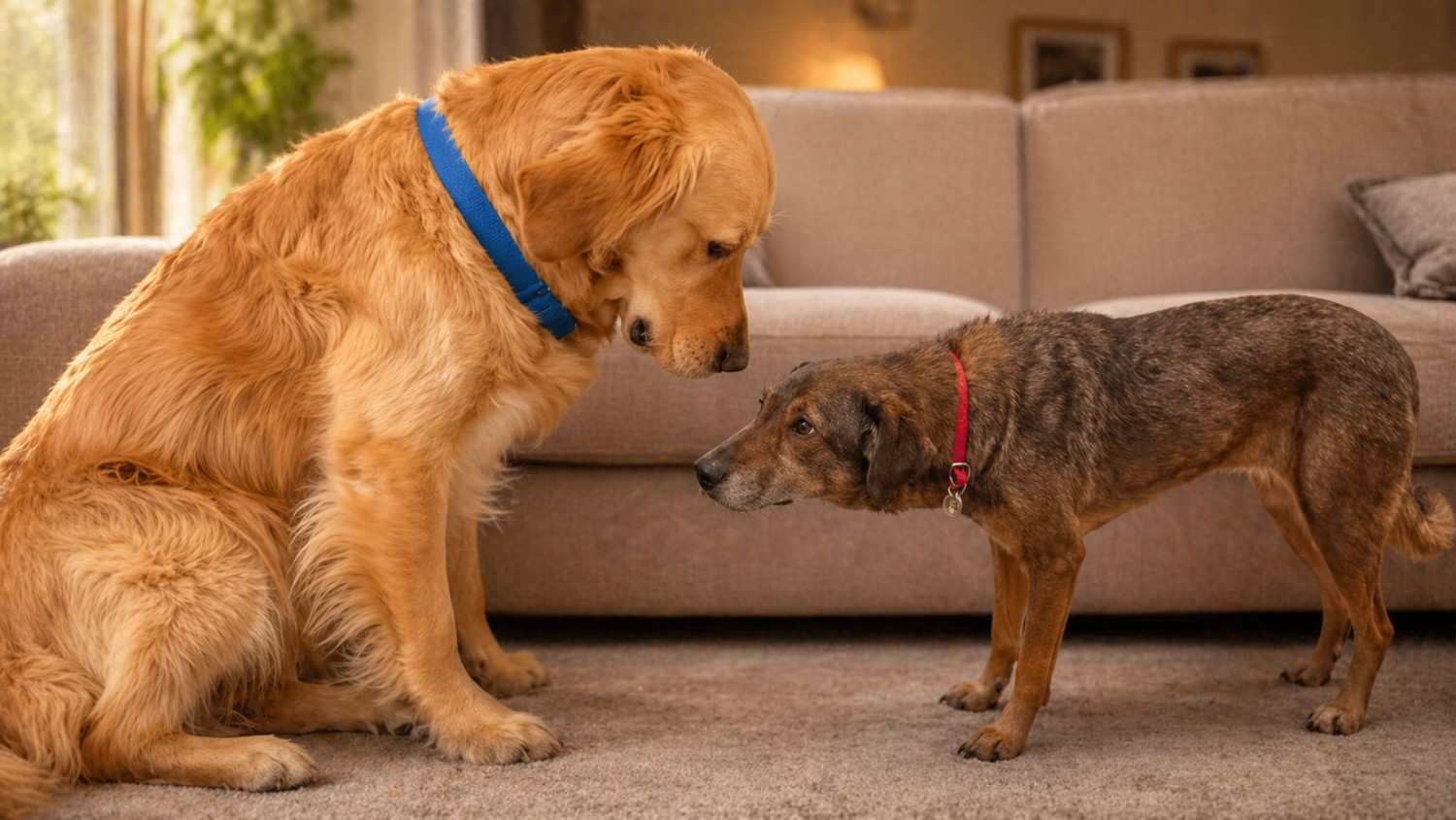 A scared rescue dog meets a gentle soul