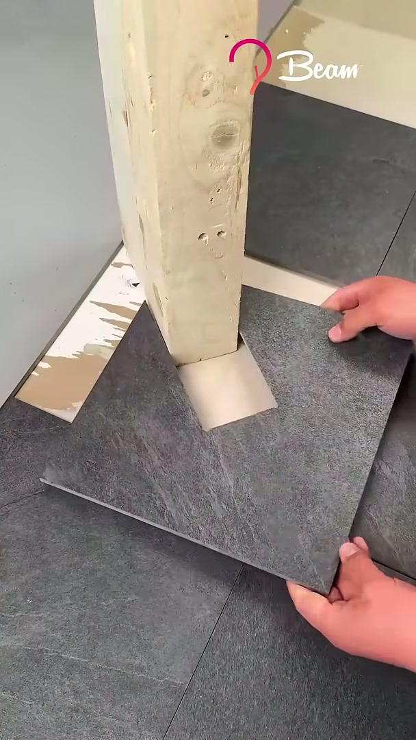 Clever tile cutting trick #easy #tile #cutting #method
