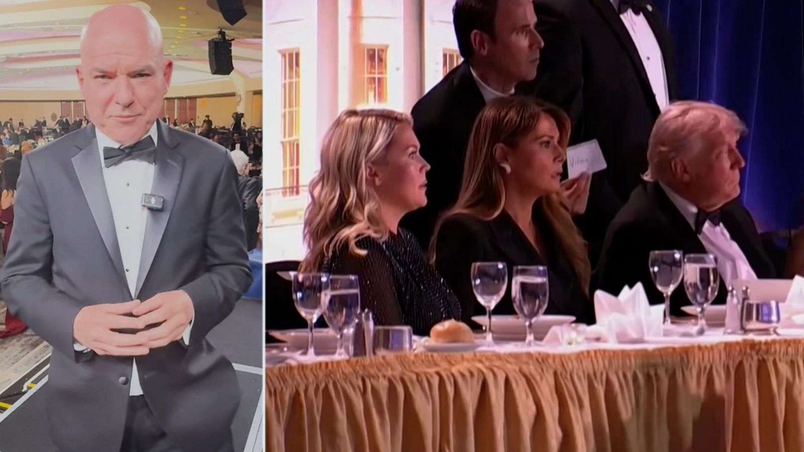 Inside the White House correspondents' dinner as shots were fired