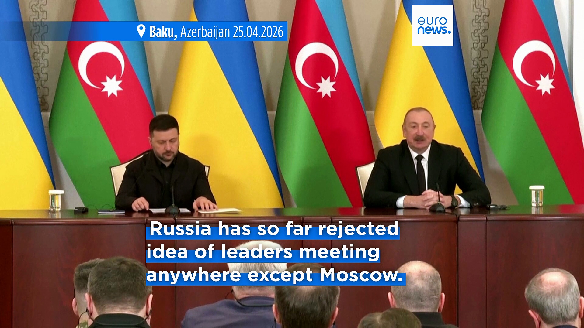Zelenskyy says he is ready to meet Putin in Azerbaijan