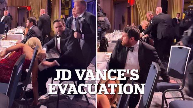 JD Vance evacuated before Trump during WHCD shooting