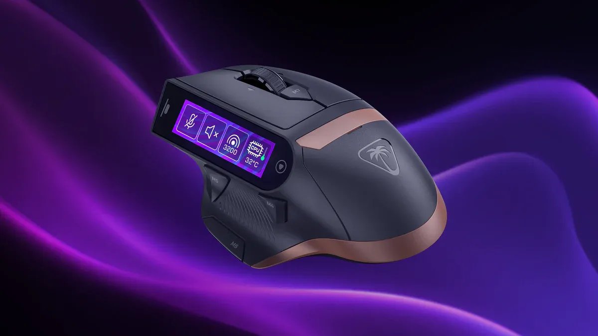 Turtle Beach's new mouse has a 2.25-inch touchscreen and hotswap ...