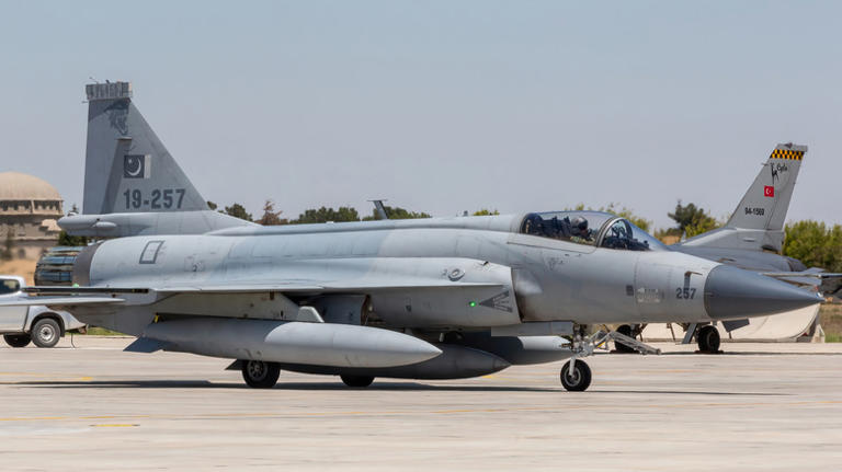 What does the 'JF' in the JF-17 Thunder fighter jet stand for?