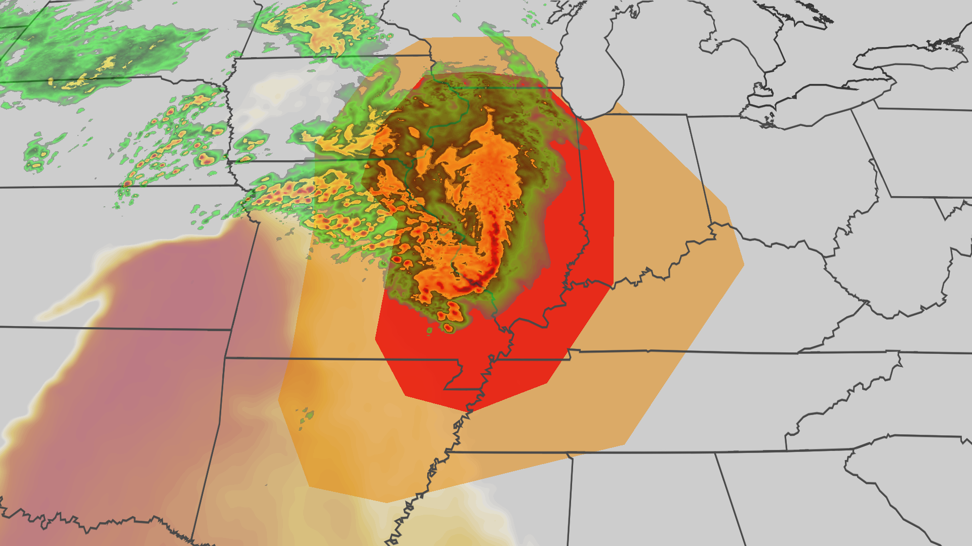 Monday severe threat: Damaging winds, strong tornadoes