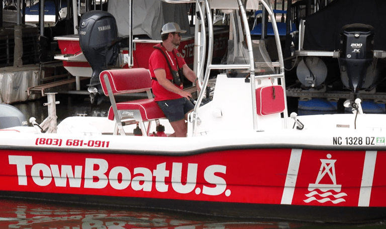 Boat recovery towing business busier than normal as drought continues