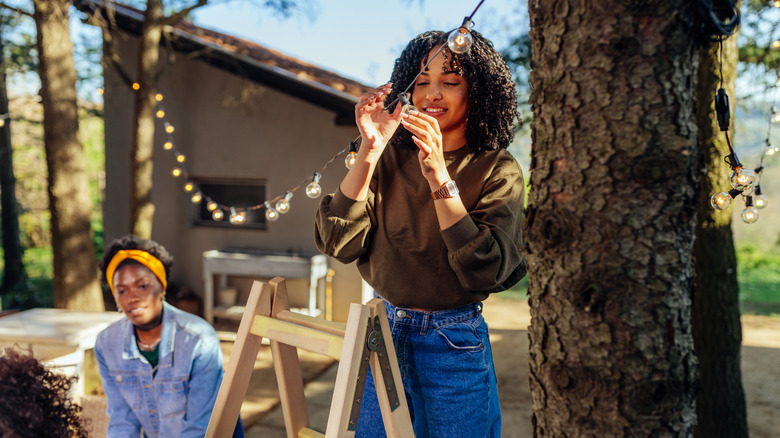 Brighten your yard or patio with Amazon's string lights that stand up ...