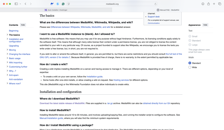 How to use MediaWiki to create and run your own wiki page
