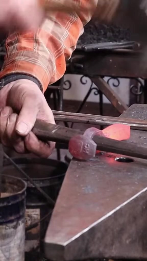 Railroad spike axe build and finish