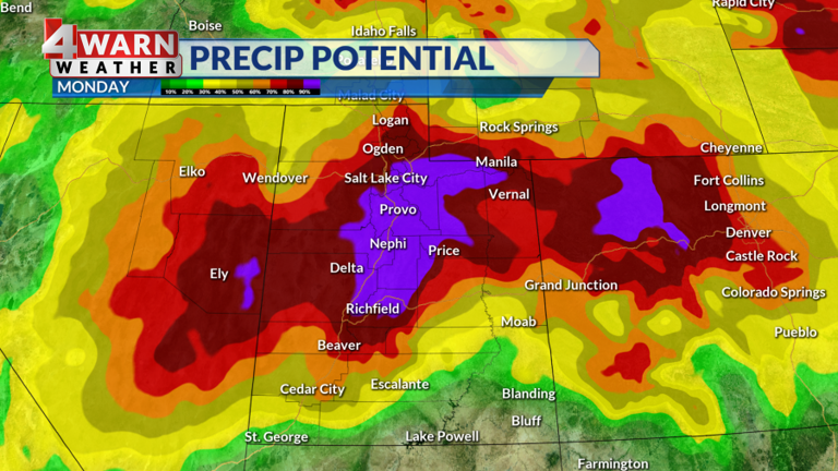 Periods of valley rain, mountain snow for our Sunday through Monday