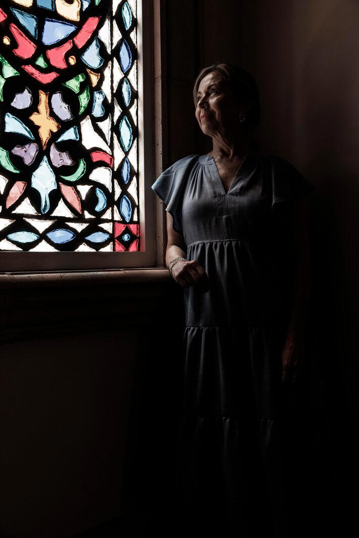 Matilde Robinson Bours votou nos republicanos em quase todas as eleições desde que se tornou cidadã Foto: Adriana Zehbrauskas/The New York Times