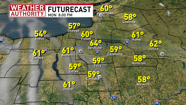 The week ahead starts sunny and warm then ends colder with more cloud cover
