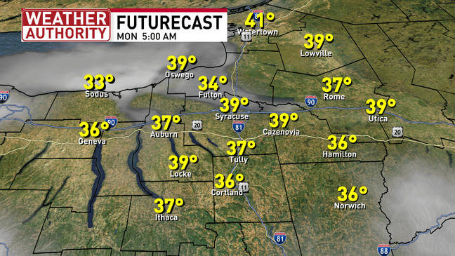 The week ahead starts sunny and warm then ends colder with more cloud cover
