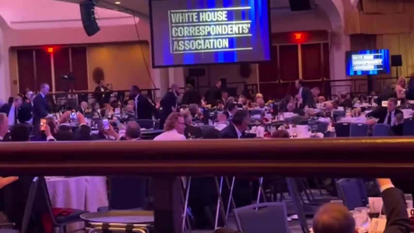 Reporter video captures panic at White House Correspondents’ Dinner
